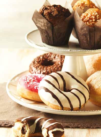 MUFFIN & DONUTS Muffin MIRTILLI Soffice e morbido impasto al gusto vaniglia, arricchito con mirtilli in pezzi. Con farcitura ai mirtilli.