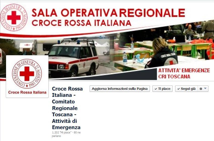 CROCE ROSSA ITALIANA Segui su FB le attività di CRI TOSCANA