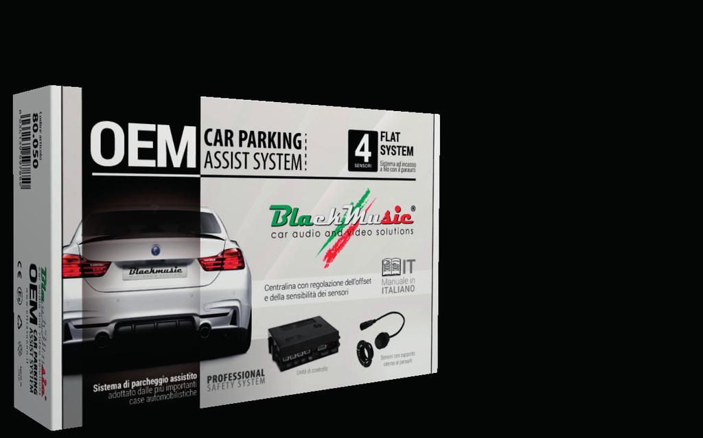 80.050 OEM Car Parking Assist System Sistema di parcheggio assistito con sensori ad ultrasuoni ad installazione interna al paraurti come per i sistemi originali Buzzer La caratteristica principale di