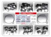 anello standard + 1 anello Delta + 100 matrici acciaio inox hard spessore 0,035 mm