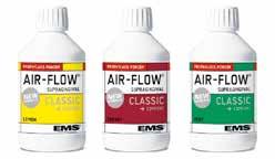 AIR FLOW CLASSIC EMS 4 flaconi da 300 gr + misurino Aroma: Lemon, Tutti Frutti, Menta LUNOS GEL AL FLUORO DURR DENTAL Per una profilassi