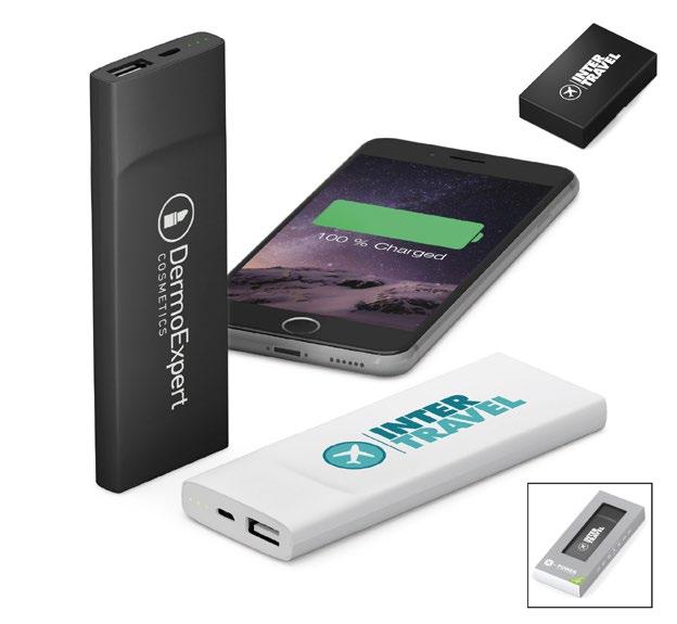 Energia portatile Cofanetto regalo in opzione BATTERIA EXECUTIVE ULTRA LIGHT Il powerbank ultra leggero e ultra potente!