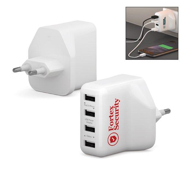 Energia portatile ricarica intelligente MULTIPRESA USB INTELLIGENTE XL Da oggi potrai ricaricare più dispositivi grazie alla multipresa USB Ricarica fino a 4 dispositivi simultaneamente Compatibile