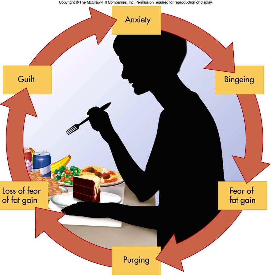 Vicious Circolo Cycle vizioso of della Bulimia bulimia ansietà senso di colpa