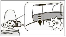 Al momento dell inserimento dell ago si sentirà un clic, dopo il quale si udirà il rumore del motore in funzionamento.