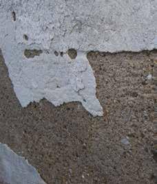 CALCESTRUZZO LIEVEMENTE DANNEGGIATO Intervento consigliato Protezione superficiale mediante rasatura con malta cementizia polimero modificata.