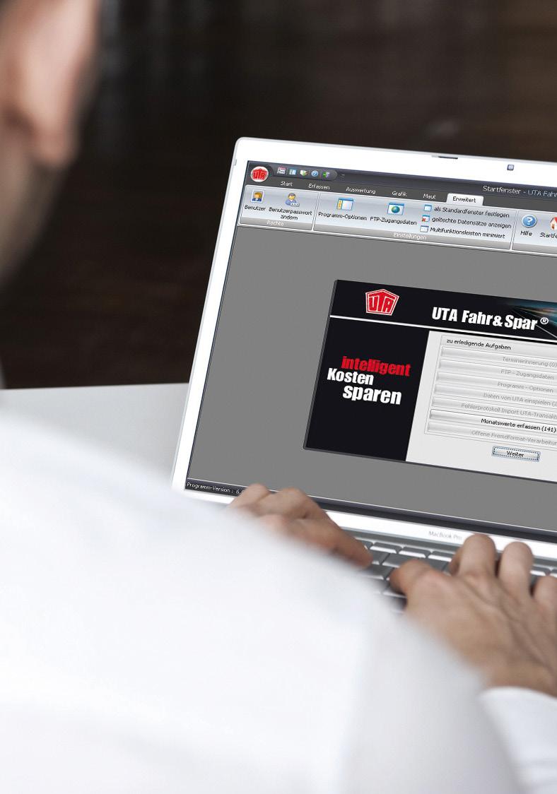 UTA Drive & Save Con UTA Drive & Save basta un semplice clic per tenere sempre sotto controllo i costi. Grazie al software Drive & Save gestite il parco veicolare con la massima flessibilità.
