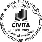 FILATELIA Commerciale Servizi Temporanei Roma, 14/11/13 CALENDARIO SERVIZI TEMPORANEI FILATELICI CON ANNULLO SPECIALE E TARGHETTA PUBBLICITARIA pubblicato anche sul sito Internet www.poste.