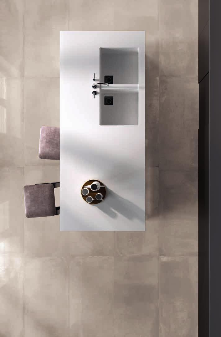 50 51 Floor: Concrea Bone Satin +