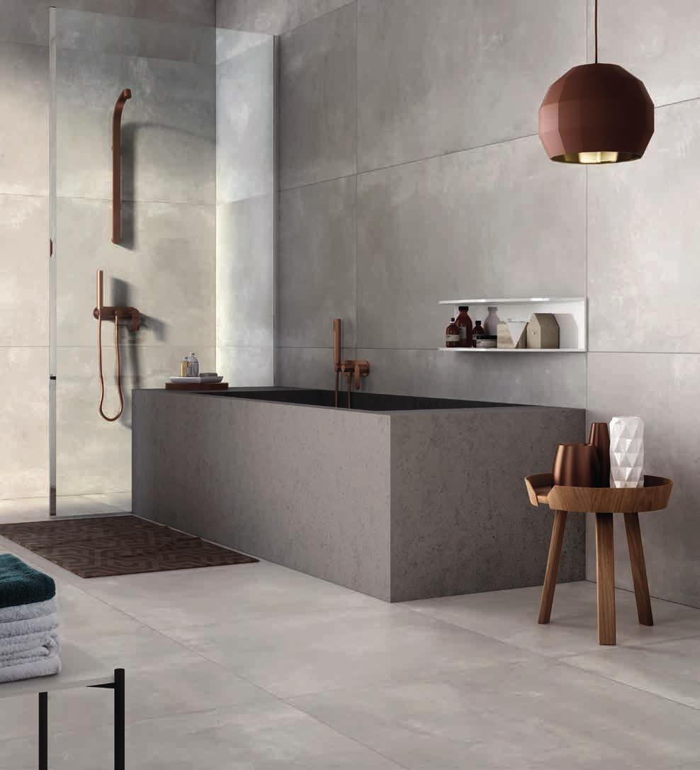 14 15 Wall: Concrea Plain Silver 80x160