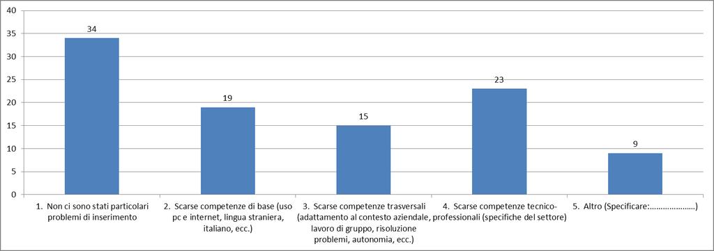 10. Quali sono i principali problemi che avete