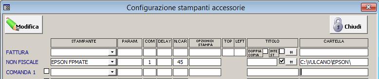 Configurazione Area51 Per quanto riguarda Area51, vanno effettuate le seguenti configurazioni: Come sempre i