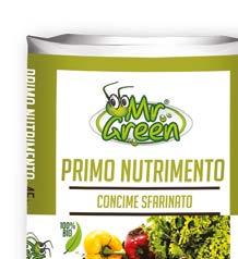 AMMENDANTI E SUBSTRATI CONCIMI ORGANICI SPECIFICI AMMENDANTE VERDE SFARINATO 100% PRIMO NUTRIMENTO Disponibile nella confezione 45L Primo Nutrimento è un concime