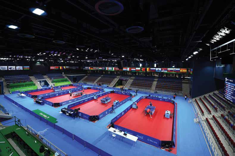 GIOCHI EUROPEI 2015 In queste pagine, immagini della Baku Sports Hall, nell allestimento per le gare di tennis tavolo.