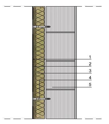 Soluzioni testate acusticamente Stratigrafia a cappotto su Laterizio sp.