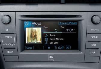 In una Prius è possibile accedere alle informazioni di guida semplicemente toccando i comandi al volante oppure tenere tutto sotto controllo grazie all Head Up Display, uno schermo che consente di