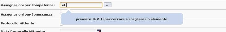 2.1.8 Compilazione dei campi di riferimento (link) Per campi di riferimento si intendono tutti i campi il cui valore sarà un link (cliccabile) ossia un riferimento ad un altra entità all interno del