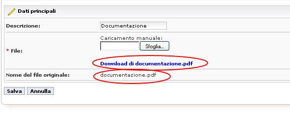 descrizione del documento fisico indicare al sistema quale documento fisico