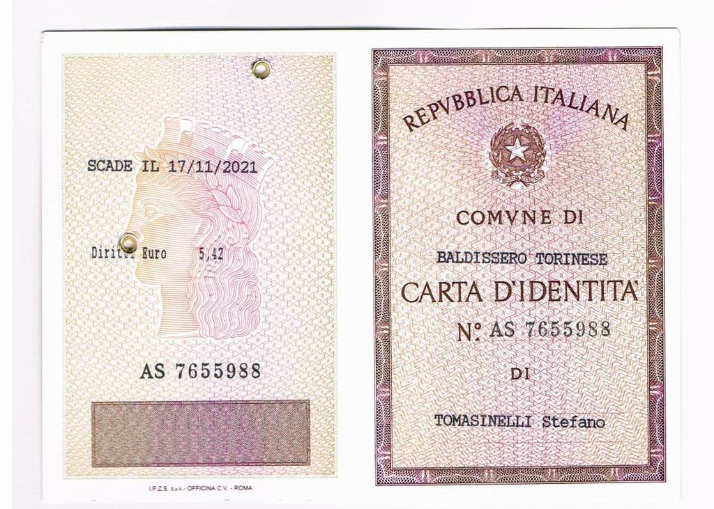 Carta d Identità numero