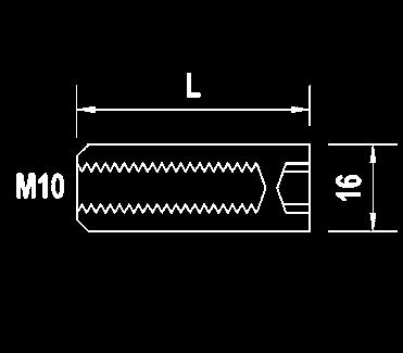 38mm Grösse ø Diametro ø 16 mm 16 mm 16 mm Material