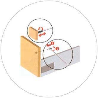 25 di 27 12/03/2015 11:47 Per la regolazione laterale agire sulla boccola in plastica grigia come mostrato in figura.