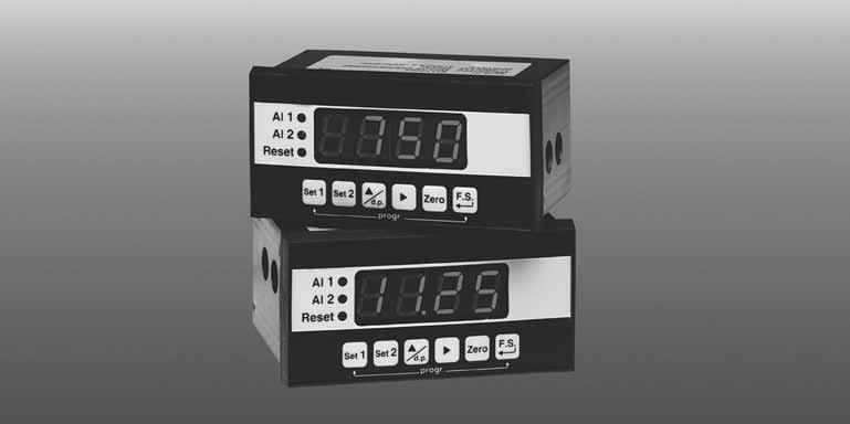 Trasmettitore elettronico di pressione, modello ST18 Electronic pressure transmitter, ST18 model Indicatore digitale a microprocessore Microprocessor based on digital panel indicator indicatori