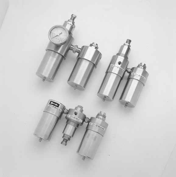 REGOLATORI E GRUPPI Stainless steel GAS equipment REGOLATORI E GRUPPI Stainless steel GAS equipment Attacchi da 1/4 a 1 in AISI 316 L Connections: from 1/4 to 1 in stainless steel AISI 316 L gruppi