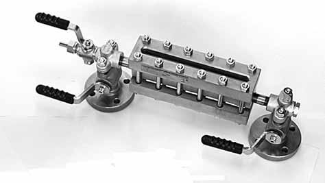 Visual flow indicators and flow switches: used for visual or ON/OFF-type signal whether a fluid or a gas is flowing or not within pipelines.