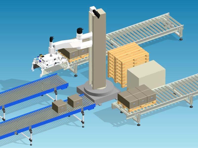 ROBOT SCARA Solaut realizza due modelli di robot SCARA che trovano la loro applicazione principale per la realizzazione di isole di pallettizzazione.