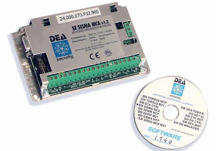 SISMA CP50 Giunzione / PF codice JBX-SMCA Contenitore per la giunzione dei moduli-sensori. Comprende un circuito stampato che ne semplifica il cablaggio.