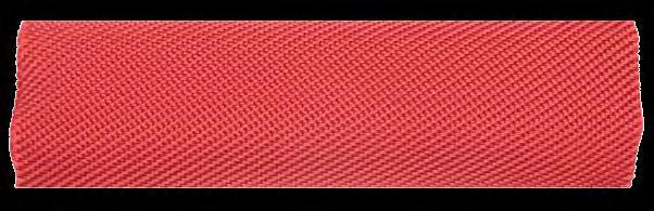 TUBAZIONI JET ROUGE La tubazione antincendio JET ROUGE è composta da un tessuto circolare ad armatura diagonale di poliestere ad alta tenacità di colore rosso internamente impermeabilizzato con un