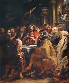 Il Cenacolo di Rubens Anche l opera di Rubens riprende l iconologia tradizionale dell Ultima Cena, come già il Cenacolo di Leonardo.