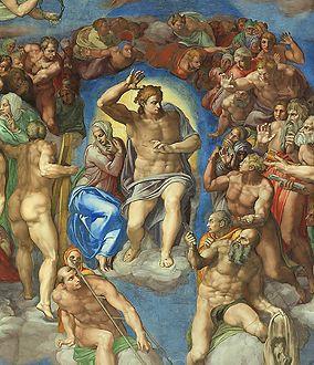 Il Giudizio Universale di Cappella Scrovegni Il Giudizio Universale di Giotto presenta un iconologia tradizionale, con il Cristo giudice seduto in trono e circondato dalle schiere angeliche e dagli