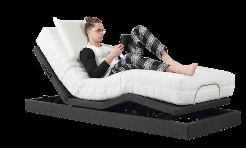 Con un semplice tocco, da comodo letto, si trasforma praticamente in una chaise longue