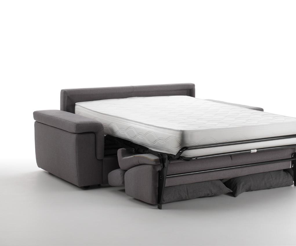 ZEFIRO h22 NOVITÀ 2018 La rete Zefiro h22 è un meccanismo studiato espressamente per un materasso alto 22 cm in modo da garantire un totale comfort a chi utilizza il divano letto.