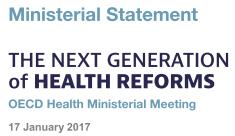 «The next generation of health reforms», Dal costo degli input al value based healthcare e agli outcomes We need to measure health system performance on the basis of what it delivers to people and