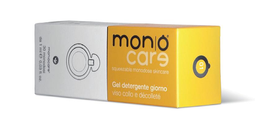 01 Gel detergente giorno viso collo e décolleté Un gel fresco e leggero per detergere il viso in profondità.