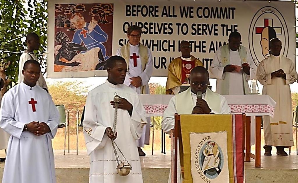 formation to serve the sick. They presented gifts to the Camillian religious, a token of appreciation for the good work they have been doing in Karungu.