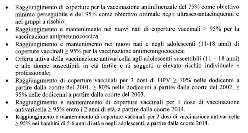 3. Garantire l offerta attiva e gratuita delle vaccinazioni