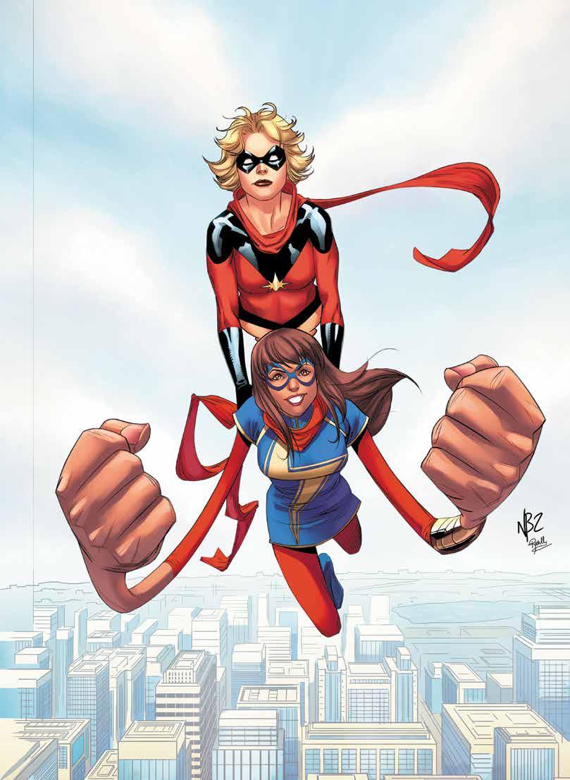 MS. MARVEL & MS. MARVEL LE MERAVIGLIE Il più grande sogno di Kamala diventa realtà! Prima di diventare Capitan Marvel, Carol Danvers era la combattiva eroina Ms. Marvel. Prima di raccogliere il manto di Ms.