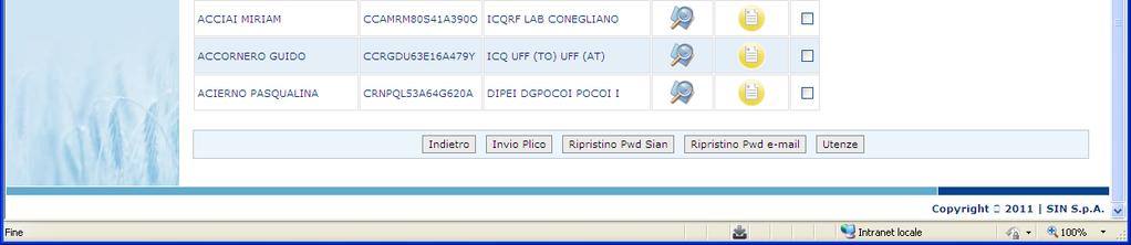 denominazione dell ufficio principale selezionato nella schermata Lista Uffici principali - Due campi che permettono