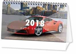 Tabella anno 2019 in ultima pagina CB-406 Auto sportive Calendario tavolo