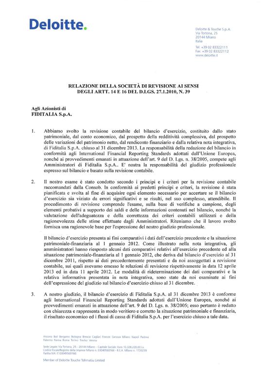 122 RELEZIONE DI CERTIFICAZIONE