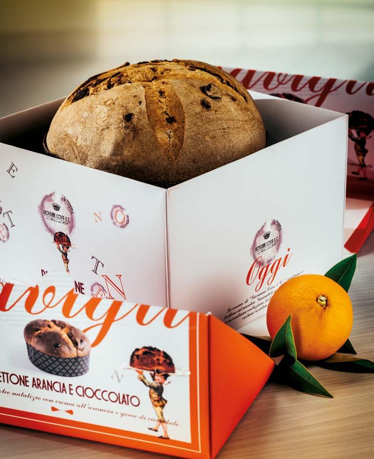 NAVIGLI PANETTONE CON CREMA ALL ARANCIA E GOCCE DI CIOCCOLATO IN