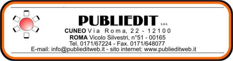 AUTORIZZAZIONE AL PAGAMENTO CON CARTA DI CREDITO DATI DEL TITOLARE DELLA CARTA DI CREDITO Cognome Nome Autorizzo Publiedit s.