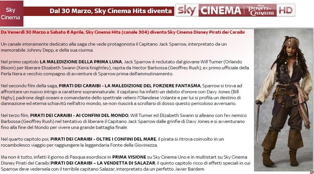 Convenzione Sky dipendenti CREDEM fino al 31/03/2018 -