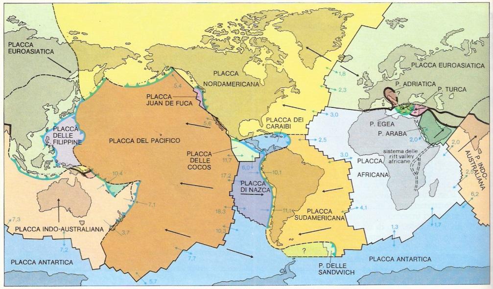 Dove? Tettonica delle placche Le placche sono in lento ma continuo