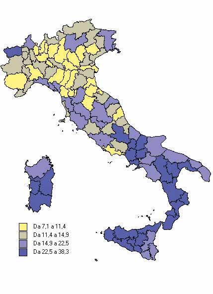 Valore aggiunto 75 Contributo della pubblica amministrazione alla formazione del