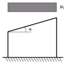 q sk = 0.60 KN/m 2 Carico neve al suolo Nel caso in esame (copertura ad una falda), con = 15.00 il coefficiente di forma vale: = 0.80 => q s = 0.