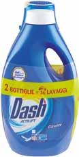 LAVATRICE DASH 36 lavaggi totali, vari tipi, 2x0,99 litri